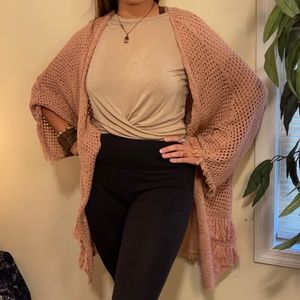 Pale Pink American Eagle Cardigan L/XL